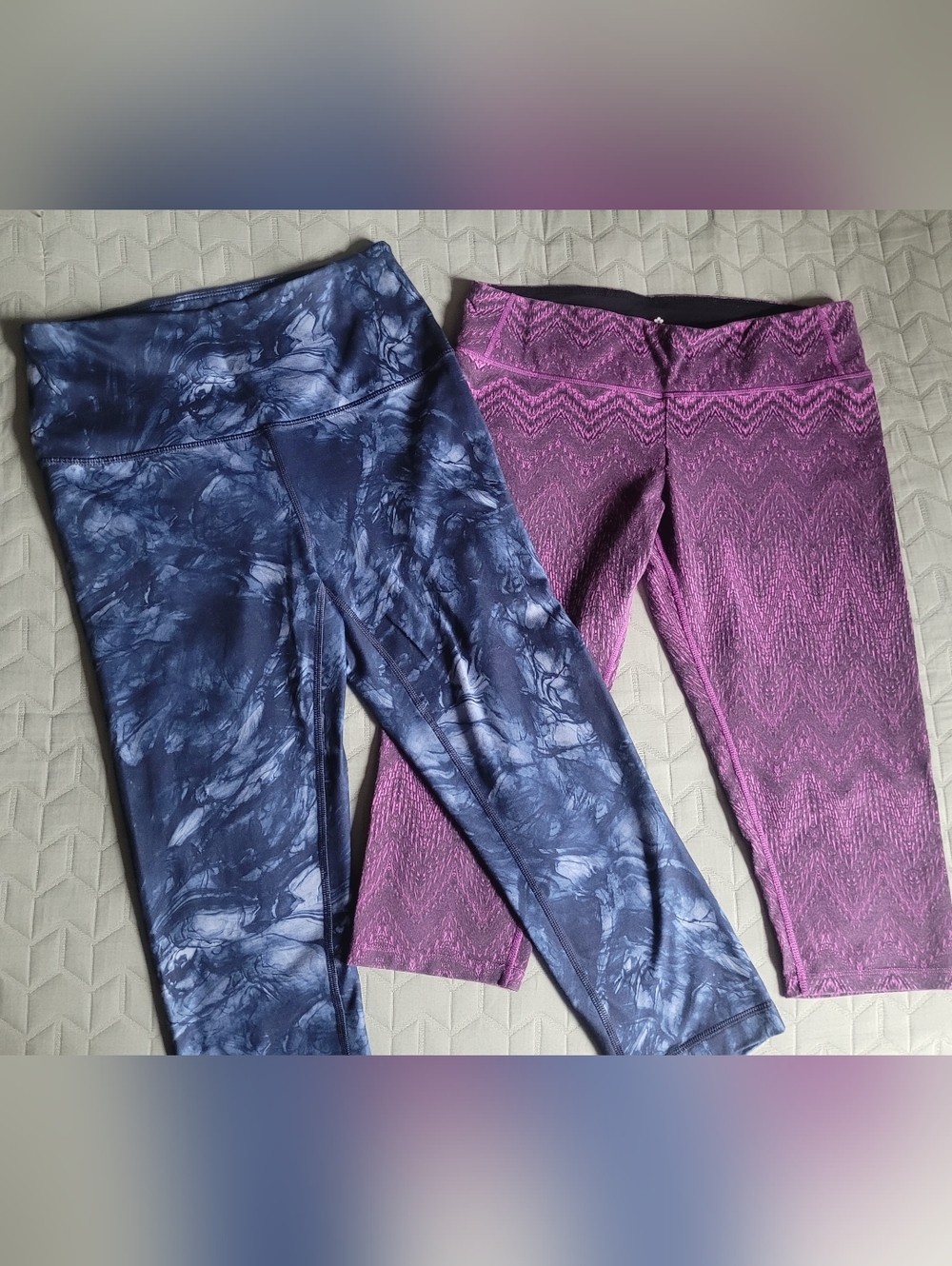 Lot of 2 Women's Athletic Leggings Size M High Waist Workout Yoga
